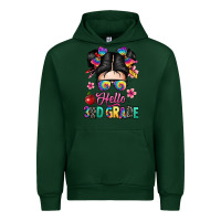 Foreset Green hello third grade kid Urban Hoodie - texasbilliewilder