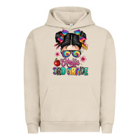 Pigment French Oak hello third grade kid Urban Hoodie - texasbilliewilder