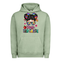 Pigment Oil Green hello third grade kid Urban Hoodie - texasbilliewilder