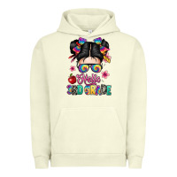 Pigment Pistachio hello third grade kid Urban Hoodie - texasbilliewilder