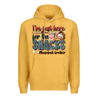 Mustard i'm just here for the snacks #baseball brother Premium Hoodie - Zillion Design Studio