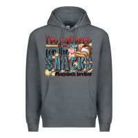 Rock i'm just here for the snacks #baseball brother Premium Hoodie - Zillion Design Studio
