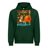 Forest Green bonfires flannels s'mores campfires and pumpkins Urban Hoodie - Zillion Design Studio