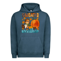 Pigment Midnight Navy bonfires flannels s'mores campfires and pumpkins Urban Hoodie - Zillion Design Studio