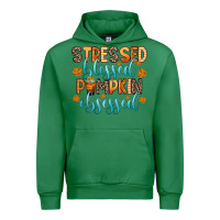 Emerald stressed blessed pumpkin obsessed Urban Hoodie - Zillion Design Studio