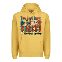 Antique Gold i'm just here for the snacks #american football br Premium Hoodie - Zillion Design Studio