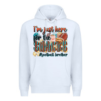 White i'm just here for the snacks #american football br Premium Hoodie - Zillion Design Studio