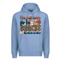 Colony Blue i'm just here for the snacks #american football br Premium Hoodie - Zillion Design Studio