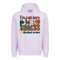 Lilac i'm just here for the snacks #american football br Premium Hoodie - Zillion Design Studio