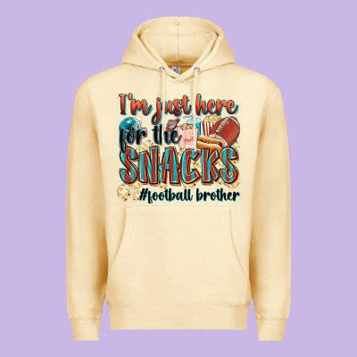 I'm Just Here For The Snacks #american Football Br Premium Hoodie Designed By Zillion Design Studio
