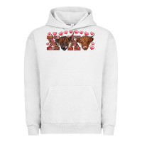 Pigment Lunar Rock xoxo highland cows Urban Hoodie - RanaPortraitStore