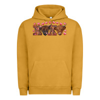 Pigment Peanut Butter xoxo highland cows Urban Hoodie - RanaPortraitStore