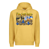 Antique Gold i'm just here for the snacks volleyball Premium Hoodie - Zillion Design Studio