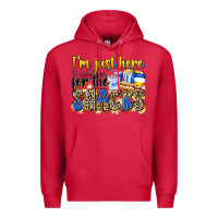 Cardinal i'm just here for the snacks volleyball Premium Hoodie - Zillion Design Studio