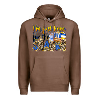 Chestnut i'm just here for the snacks volleyball Premium Hoodie - Zillion Design Studio
