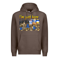 Coffee i'm just here for the snacks volleyball Premium Hoodie - Zillion Design Studio