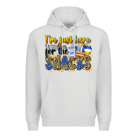 Dove Grey i'm just here for the snacks volleyball Premium Hoodie - Zillion Design Studio