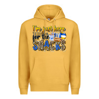 Mustard i'm just here for the snacks volleyball Premium Hoodie - Zillion Design Studio