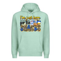 Seafoam i'm just here for the snacks volleyball Premium Hoodie - Zillion Design Studio