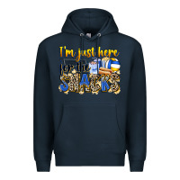 Navy i'm just here for the snacks volleyball Premium Hoodie - Zillion Design Studio