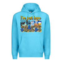 Ocean Blue i'm just here for the snacks volleyball Premium Hoodie - Zillion Design Studio