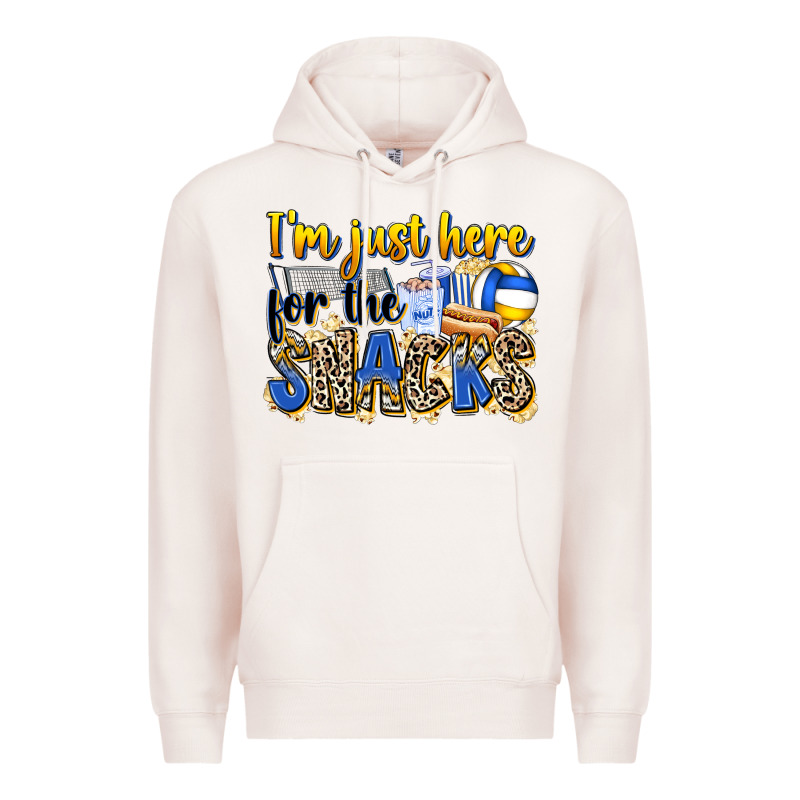 I'm Just Here For The Snacks Volleyball Premium Hoodie by Zillion Design Studio | Teevron