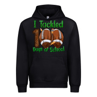 Black i tackled 100 days of school football Urban Hoodie - texasbilliewilder
