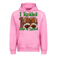Fuchsia Pink i tackled 100 days of school football Urban Hoodie - texasbilliewilder