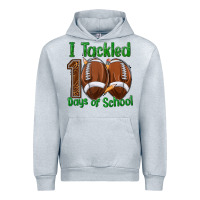 Heather Grey i tackled 100 days of school football Urban Hoodie - texasbilliewilder