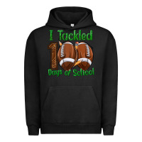 Pigment Black i tackled 100 days of school football Urban Hoodie - texasbilliewilder