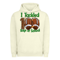 Pigment Pistachio i tackled 100 days of school football Urban Hoodie - texasbilliewilder
