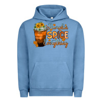 Pigment Pebble Blue pumpkin spice everything Urban Hoodie - Zillion Design Studio