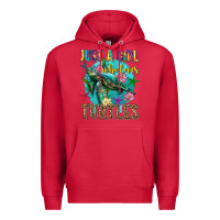 Cardinal just a girl who loves turtles Premium Hoodie - texasbilliewilder
