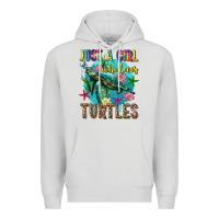 Dove Grey just a girl who loves turtles Premium Hoodie - texasbilliewilder