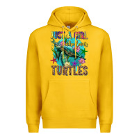 Lemon just a girl who loves turtles Premium Hoodie - texasbilliewilder
