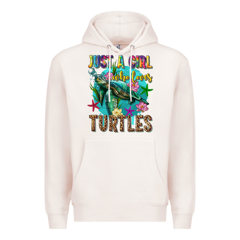 Just A Girl Who Loves Turtles Premium Hoodie by texasbilliewilder | Teevron