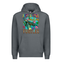 Rock just a girl who loves turtles Premium Hoodie - texasbilliewilder