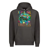 Smoke just a girl who loves turtles Premium Hoodie - texasbilliewilder