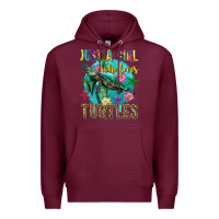 Just A Girl Who Loves Turtles Premium Hoodie | Teevron