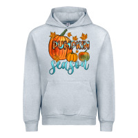 Heather Grey pumpkin season Urban Hoodie - Zillion Design Studio