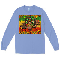 Colony Blue juneteenth black women  tumbler Long Sleeve Tee - BarkalooDesign