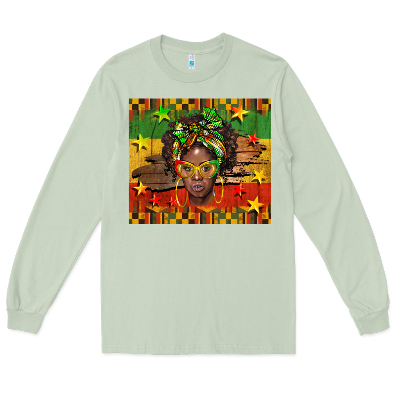 Juneteenth Black Women  Tumbler Long Sleeve Tee by BarkalooDesign | Teevron