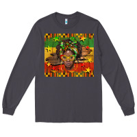 Smoke juneteenth black women  tumbler Long Sleeve Tee - BarkalooDesign