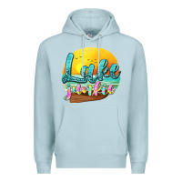 Blue Mist lake junkie Premium Hoodie - texasbilliewilder