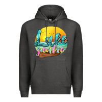 Charcoal Heather lake junkie Premium Hoodie - texasbilliewilder