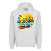 Dove Grey lake junkie Premium Hoodie - texasbilliewilder