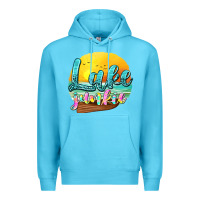 Ocean Blue lake junkie Premium Hoodie - texasbilliewilder