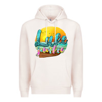 Pale Pink lake junkie Premium Hoodie - texasbilliewilder