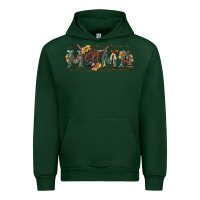 Forest Green western mama with highland cow Urban Hoodie - RanaPortraitStore