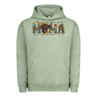 Pigment Oil Green western mama with highland cow Urban Hoodie - RanaPortraitStore